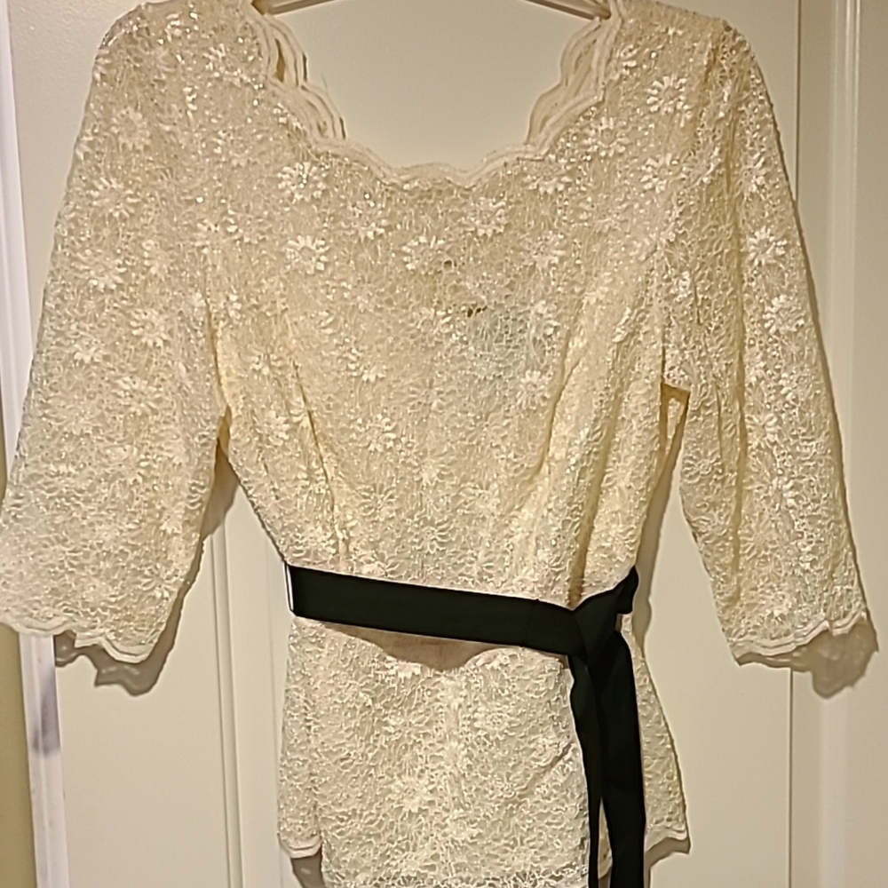 Women Alex Evenings, Size 2X, Ivory